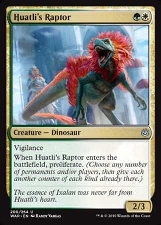 Huatli's Raptor [War of the Spark] | Good Games North