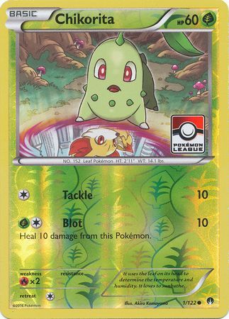 Chikorita (1/122) (League Promo) [XY: BREAKpoint] | Good Games North