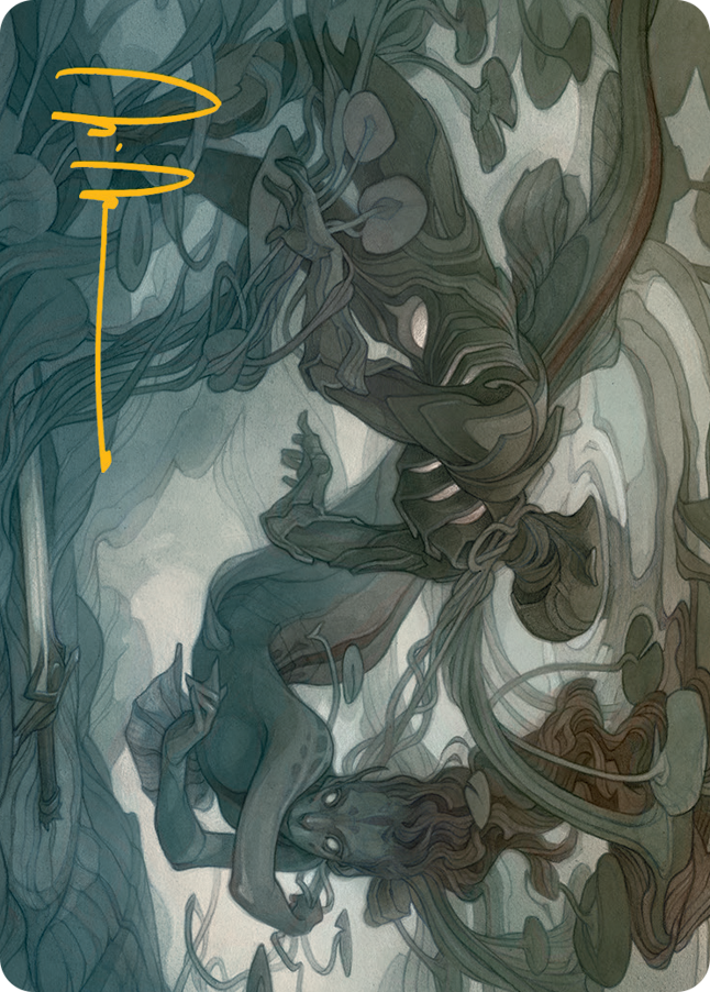 Emry, Lurker of the Loch Art Card (Gold-Stamped Signature) [March of the Machine Art Series] | Good Games North