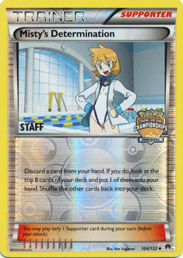Misty's Determination (104/122) (Regional Championship Promo Staff) [XY: BREAKpoint] | Good Games North