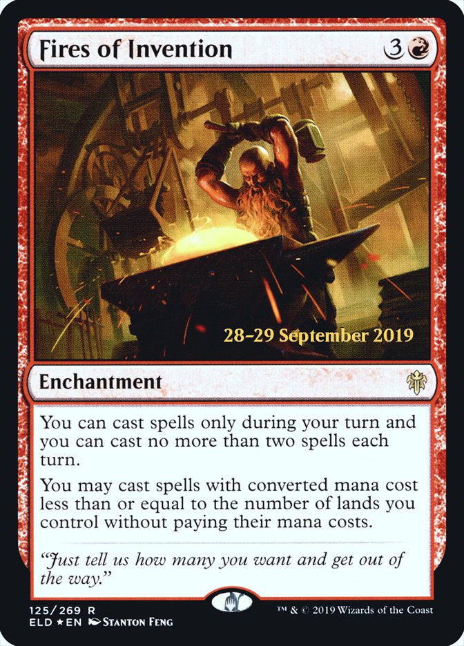 Fires of Invention  [Throne of Eldraine Prerelease Promos] | Good Games North