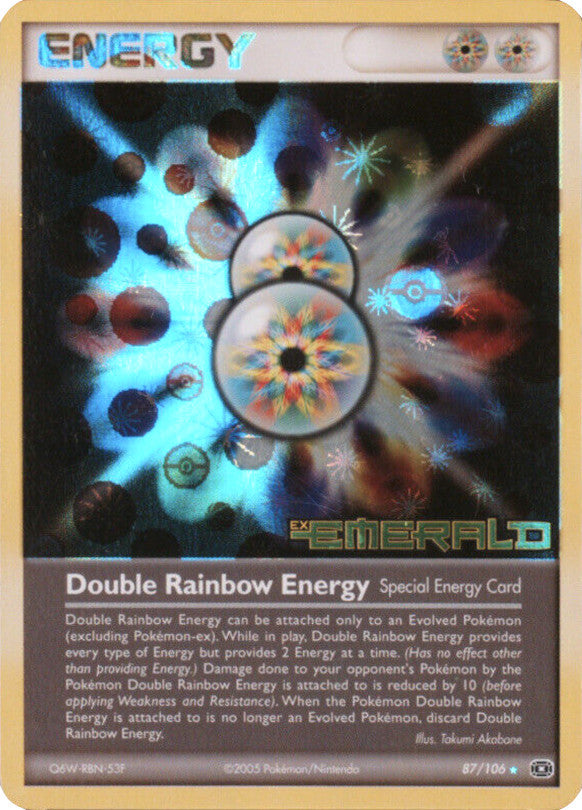 Double Rainbow Energy (87/106) (Stamped) [EX: Emerald] | Good Games North