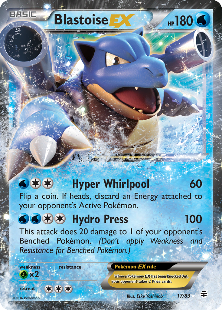 Blastoise EX (17/83) [XY: Generations] | Good Games North