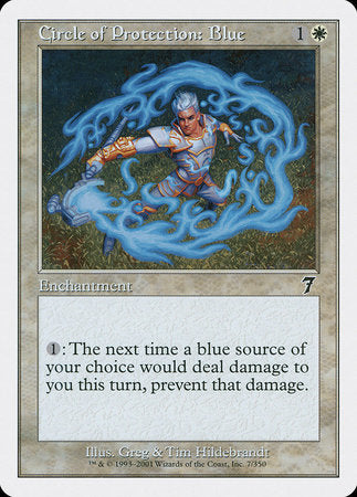 Circle of Protection: Blue [Seventh Edition] | Good Games North