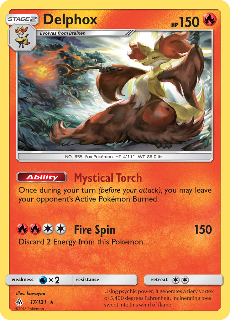 Delphox (17/131) [Sun & Moon: Forbidden Light] | Good Games North