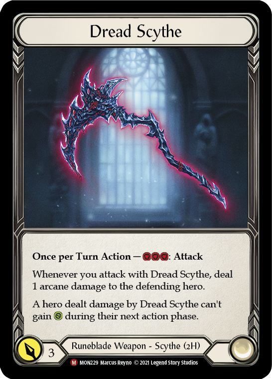 Dread Scythe [MON229-CF] 1st Edition Cold Foil | Good Games North