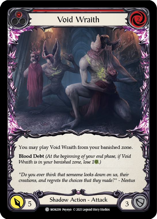 Void Wraith (Red) [MON209] 1st Edition Normal | Good Games North