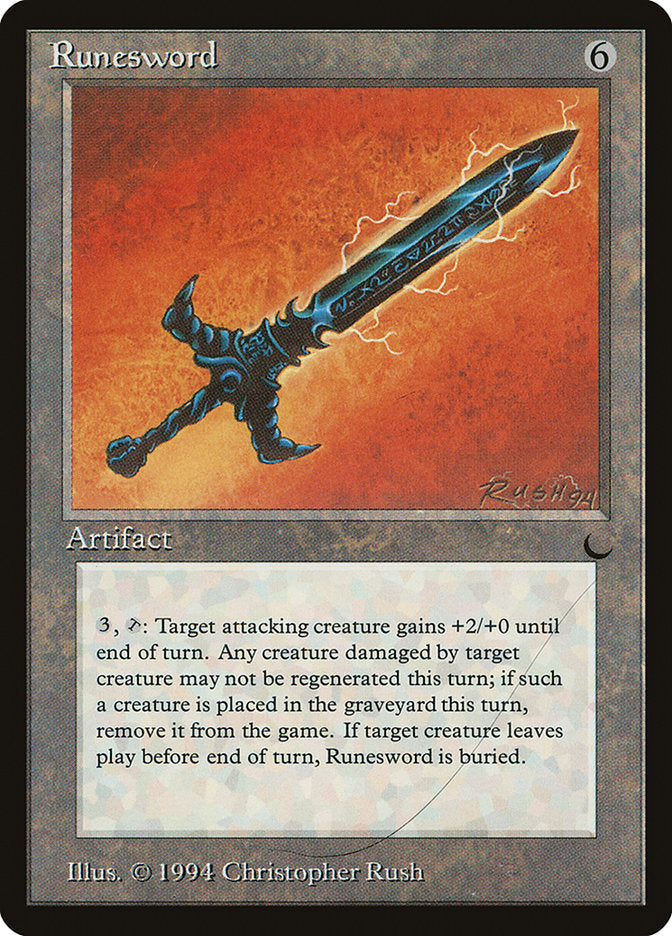 Runesword (Misprinted) [The Dark] | Good Games North