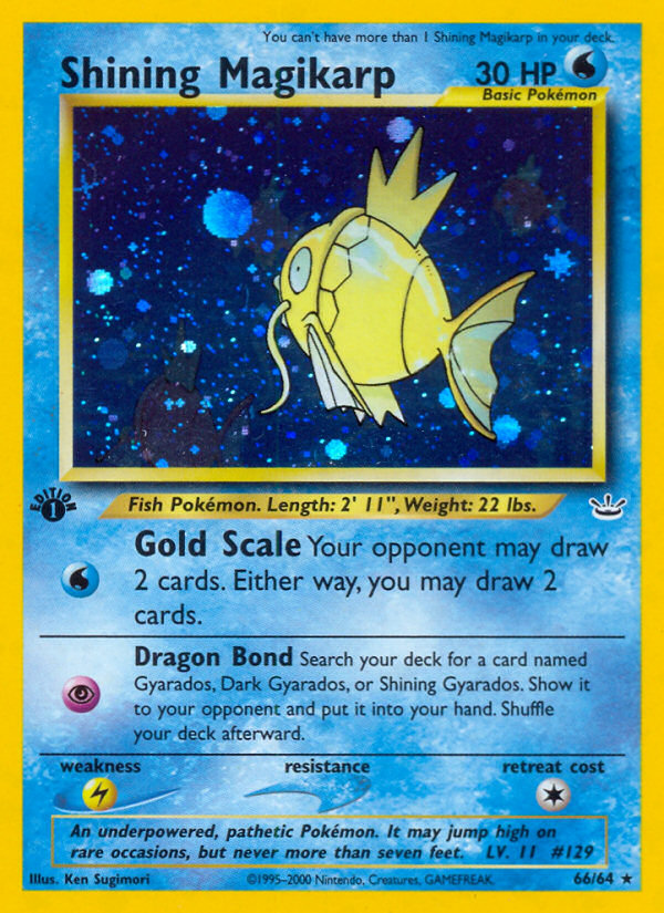 Shining Magikarp (66/64) [Neo Revelation 1st Edition] | Good Games North
