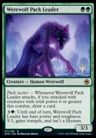 Werewolf Pack Leader (Promo Pack) [Dungeons & Dragons: Adventures in the Forgotten Realms Promos] | Good Games North