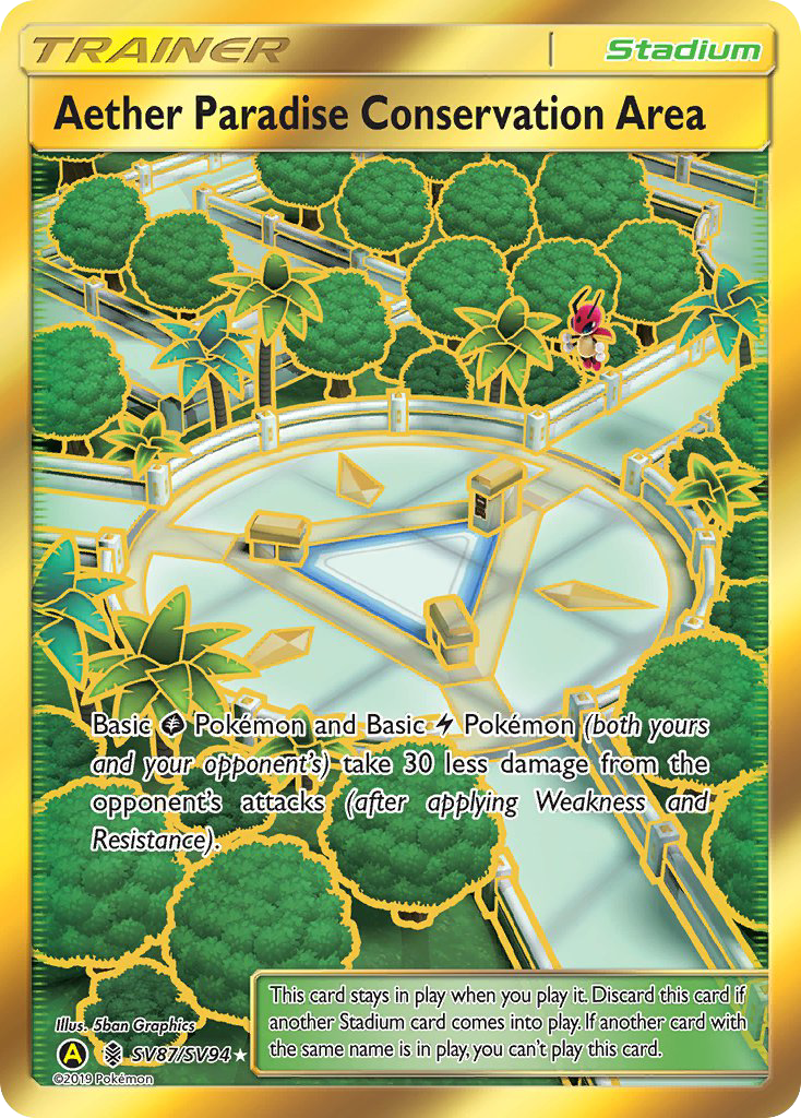Aether Paradise Conservation Area (SV87/SV94) [Sun & Moon: Hidden Fates - Shiny Vault] | Good Games North