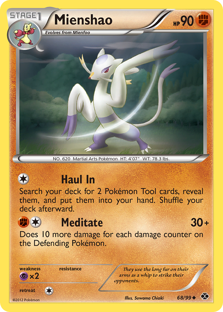 Mienshao (68/99) [Black & White: Next Destinies] | Good Games North