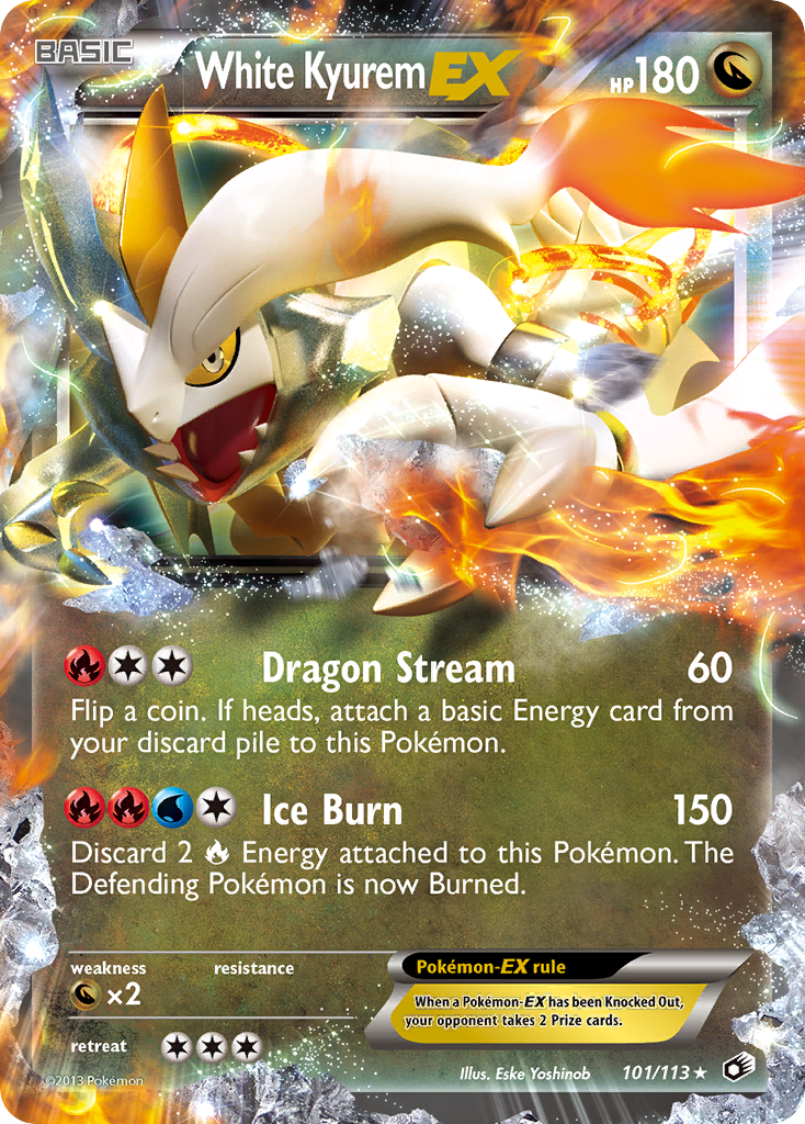 White Kyurem EX (101/113) [Black & White: Legendary Treasures] | Good Games North