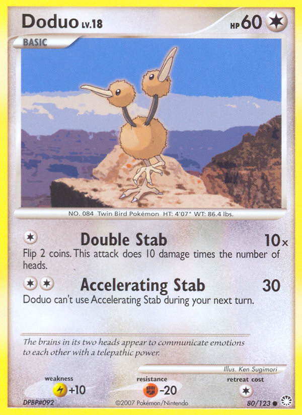 Doduo (80/123) [Diamond & Pearl: Mysterious Treasures] | Good Games North