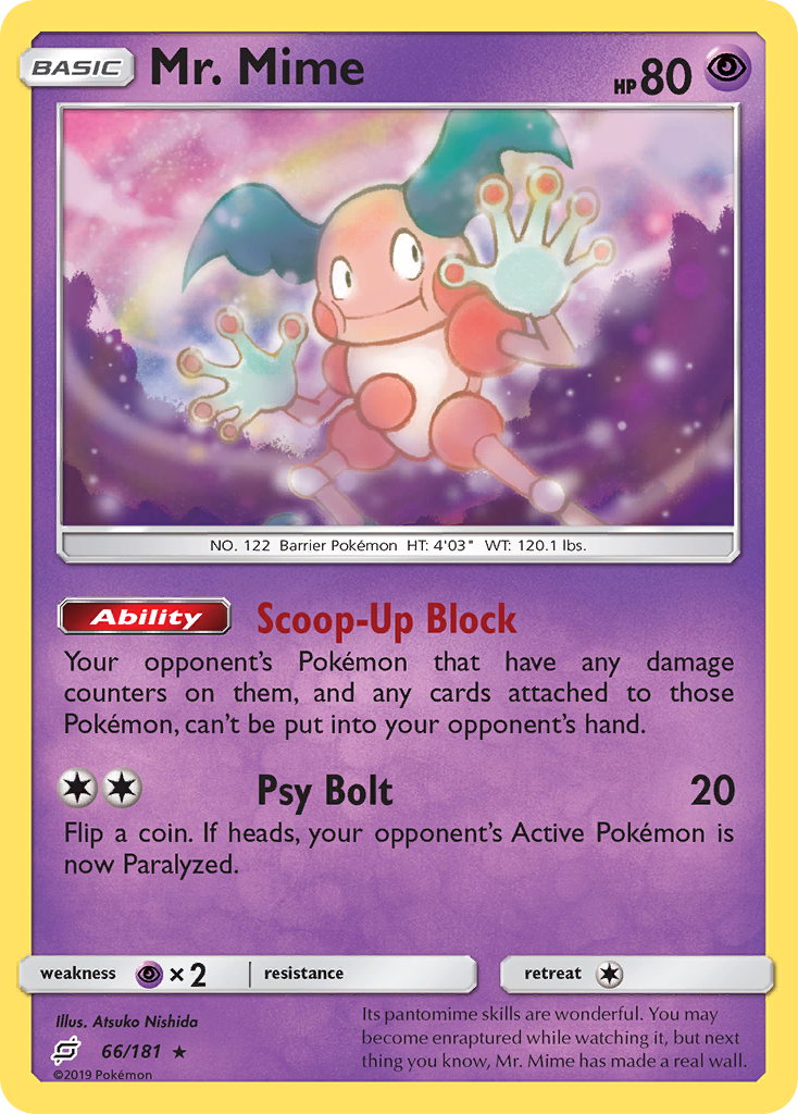 Mr. Mime (66/181) [Sun & Moon: Team Up] | Good Games North