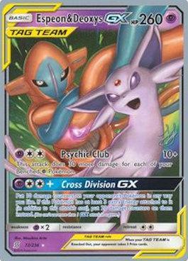 Espeon & Deoxys GX (72/236) (Perfection - Henry Brand) [World Championships 2019] | Good Games North