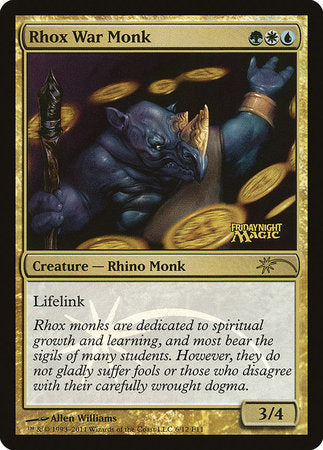 Rhox War Monk [Friday Night Magic 2011] | Good Games North