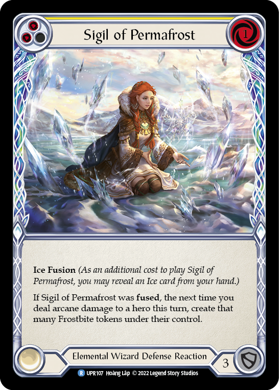 Sigil of Permafrost (Yellow) [UPR107] (Uprising)  Rainbow Foil | Good Games North
