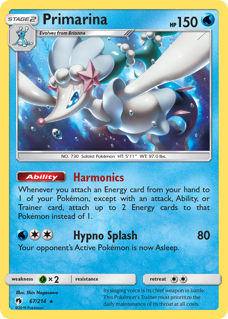 Primarina (67/214) [Sun & Moon: Lost Thunder] | Good Games North