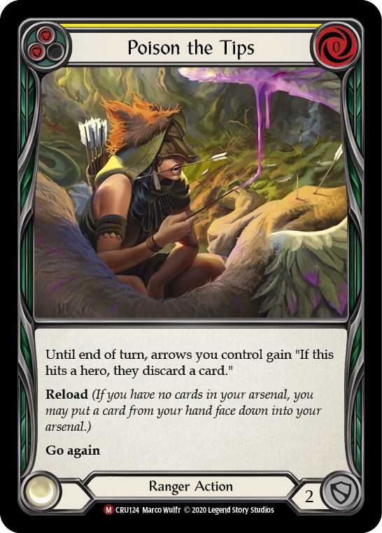 Poison the Tips [CRU124] 1st Edition Rainbow Foil | Good Games North