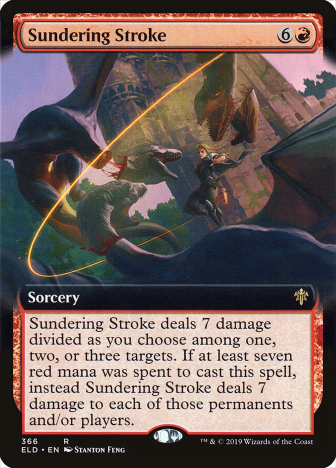 Sundering Stroke (Extended Art) [Throne of Eldraine] | Good Games North