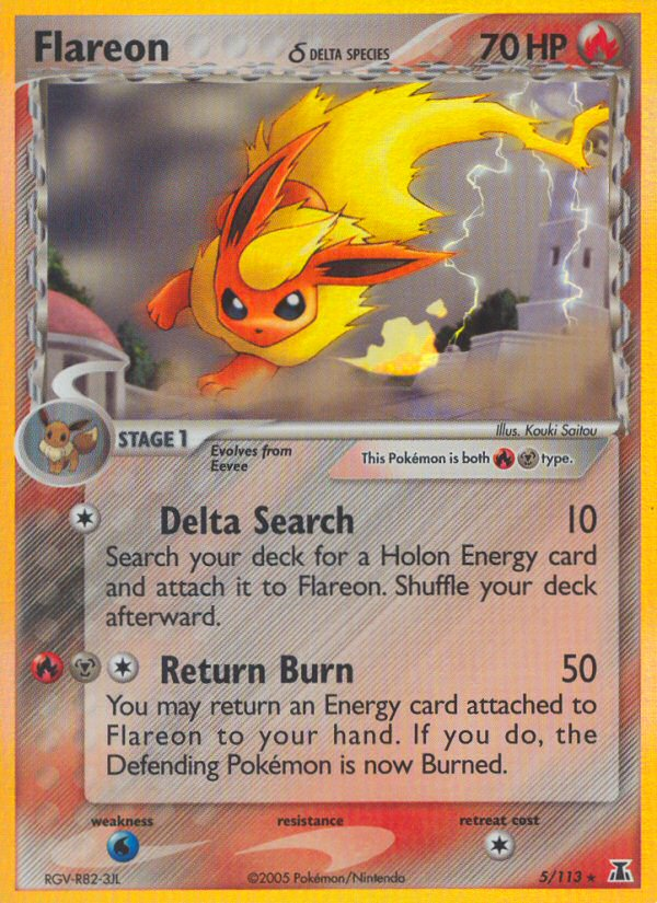 Flareon (5/113) (Delta Species) [EX: Delta Species] | Good Games North