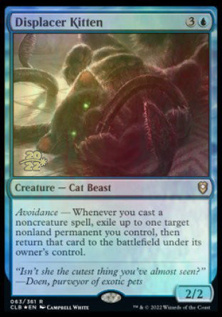 Displacer Kitten [Commander Legends: Battle for Baldur's Gate Prerelease Promos] | Good Games North