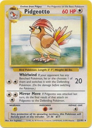 Pidgeotto (22/102) [Base Set Unlimited] | Good Games North
