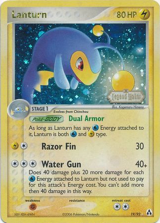 Lanturn (19/92) (Stamped) [EX: Legend Maker] | Good Games North