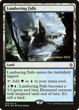 Lumbering Falls [Battle for Zendikar Promos] | Good Games North