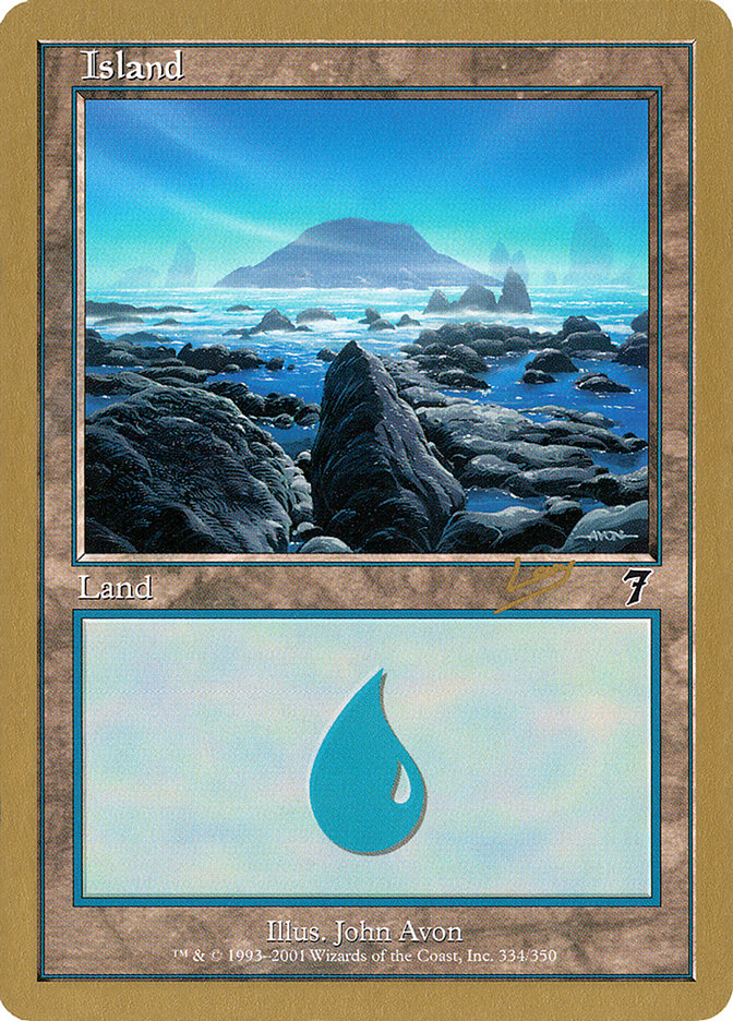 Island (rl334) (Raphael Levy) [World Championship Decks 2002] | Good Games North