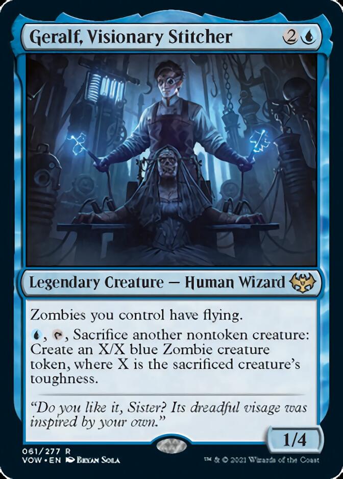 Geralf, Visionary Stitcher [Innistrad: Crimson Vow] | Good Games North