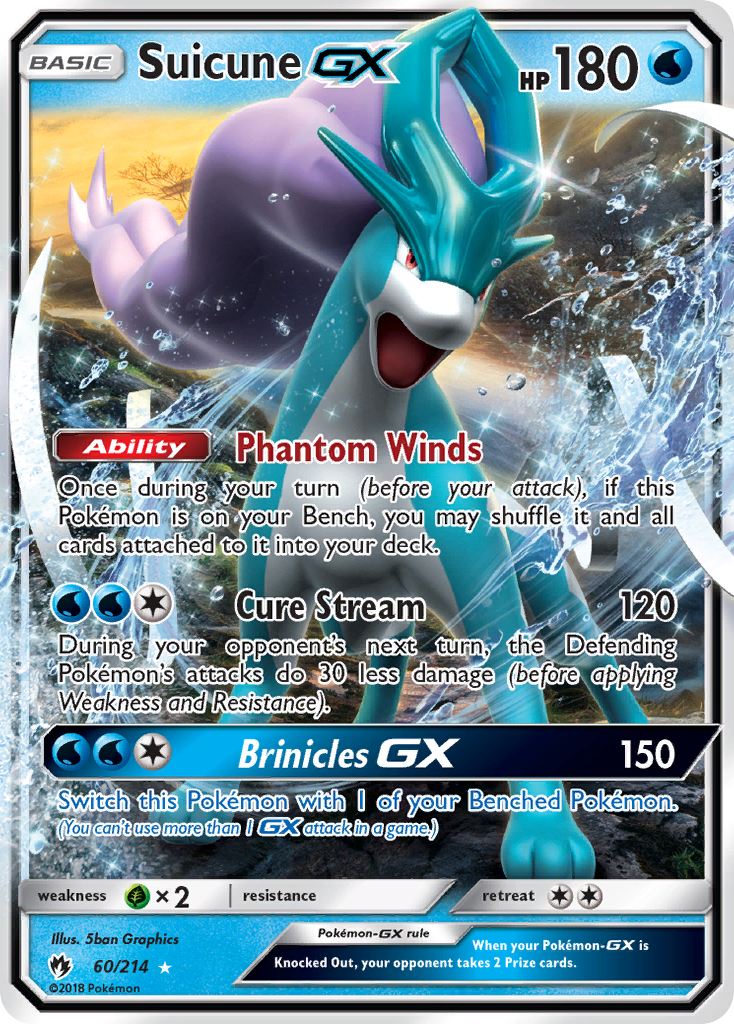 Suicune GX (60/214) [Sun & Moon: Lost Thunder] | Good Games North