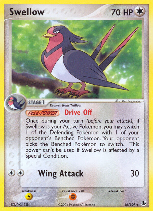 Swellow (46/109) [EX: Battle Stadium] | Good Games North