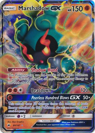 Marshadow GX (80/147) (Jumbo Card) [Sun & Moon: Burning Shadows] | Good Games North