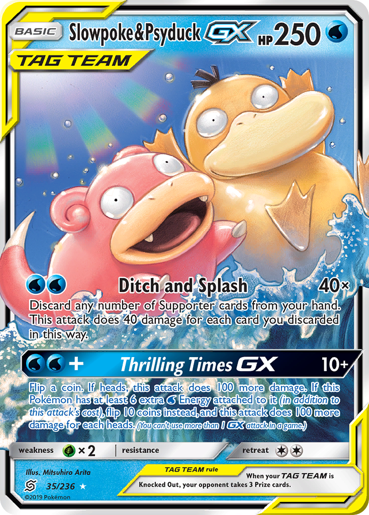 Slowpoke & Psyduck GX (35/236) [Sun & Moon: Unified Minds] | Good Games North