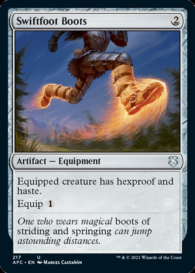 Swiftfoot Boots [Dungeons & Dragons: Adventures in the Forgotten Realms Commander] | Good Games North