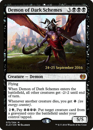 Demon of Dark Schemes [Kaladesh Promos] | Good Games North