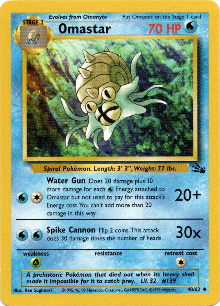 Omastar (40/62) [Fossil Unlimited] | Good Games North