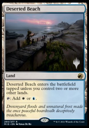 Deserted Beach (Promo Pack) [Innistrad: Midnight Hunt Promos] | Good Games North