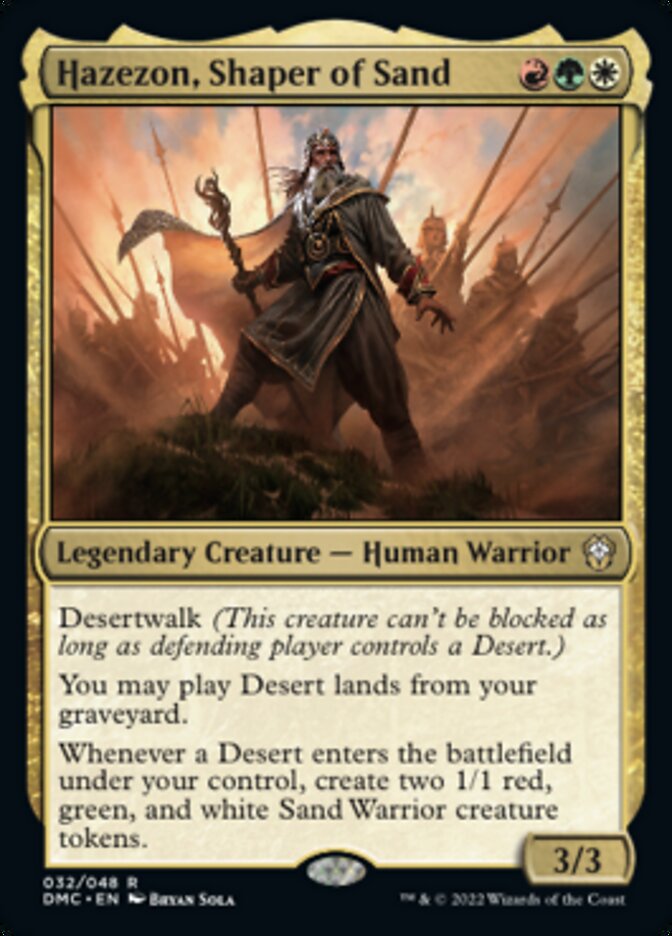 Hazezon, Shaper of Sand [Dominaria United Commander] | Good Games North