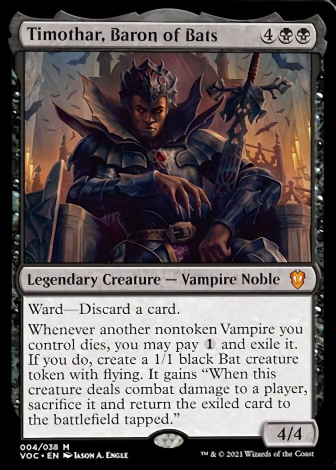 Timothar, Baron of Bats [Innistrad: Crimson Vow Commander] | Good Games North