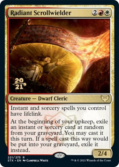 Radiant Scrollwielder [Strixhaven: School of Mages Prerelease Promos] | Good Games North