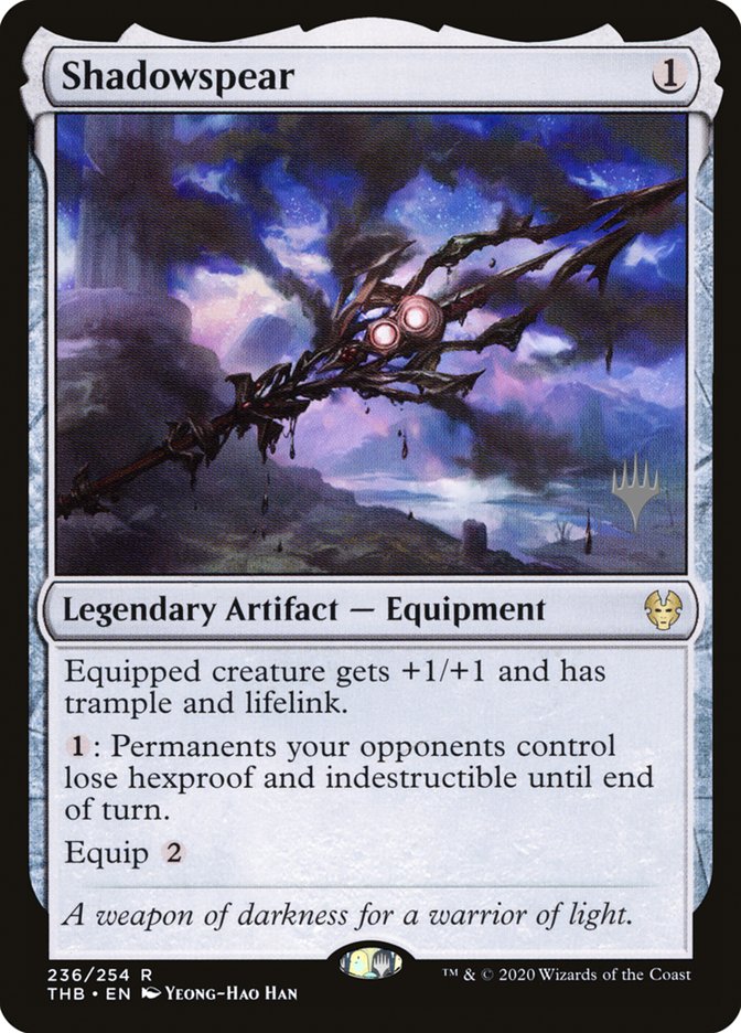 Shadowspear (Promo Pack) [Theros Beyond Death Promos] | Good Games North