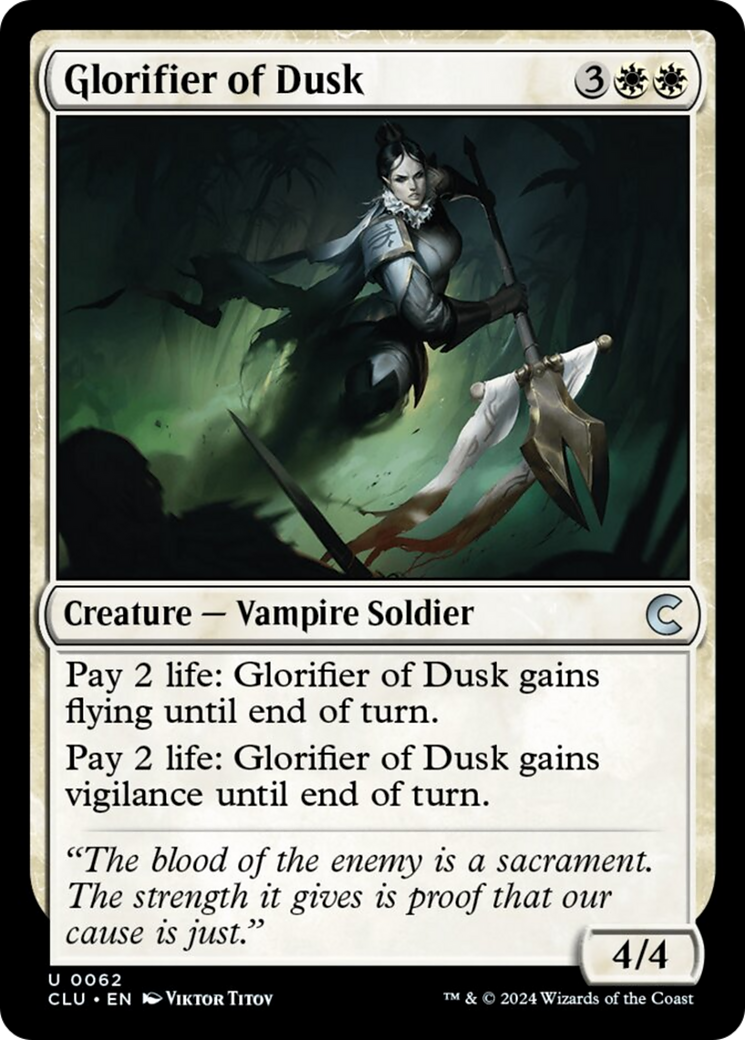Glorifier of Dusk [Ravnica: Clue Edition] | Good Games North