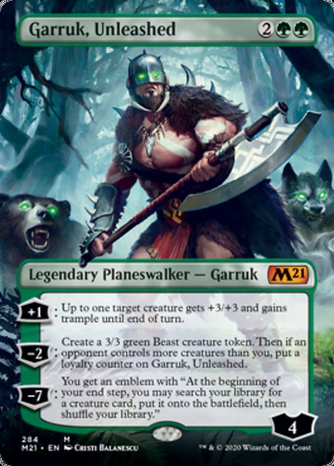 Garruk, Unleashed (Borderless) [Core Set 2021] | Good Games North