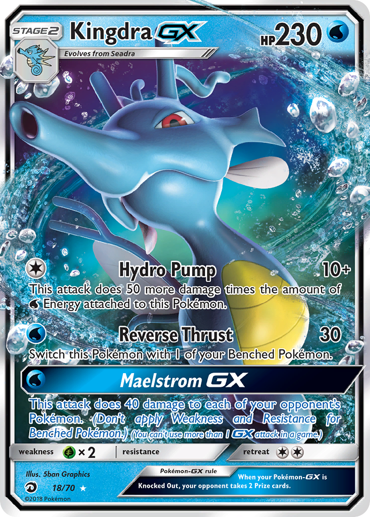 Kingdra GX (18/70) [Sun & Moon: Dragon Majesty] | Good Games North