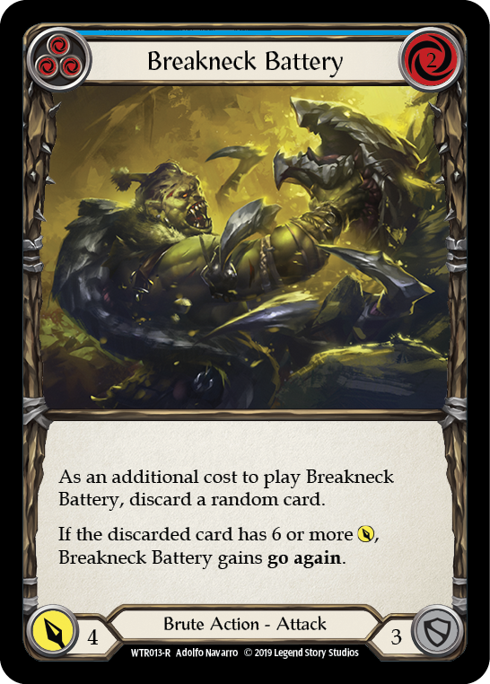 Breakneck Battery (Blue) [WTR013-R] Alpha Print Rainbow Foil | Good Games North