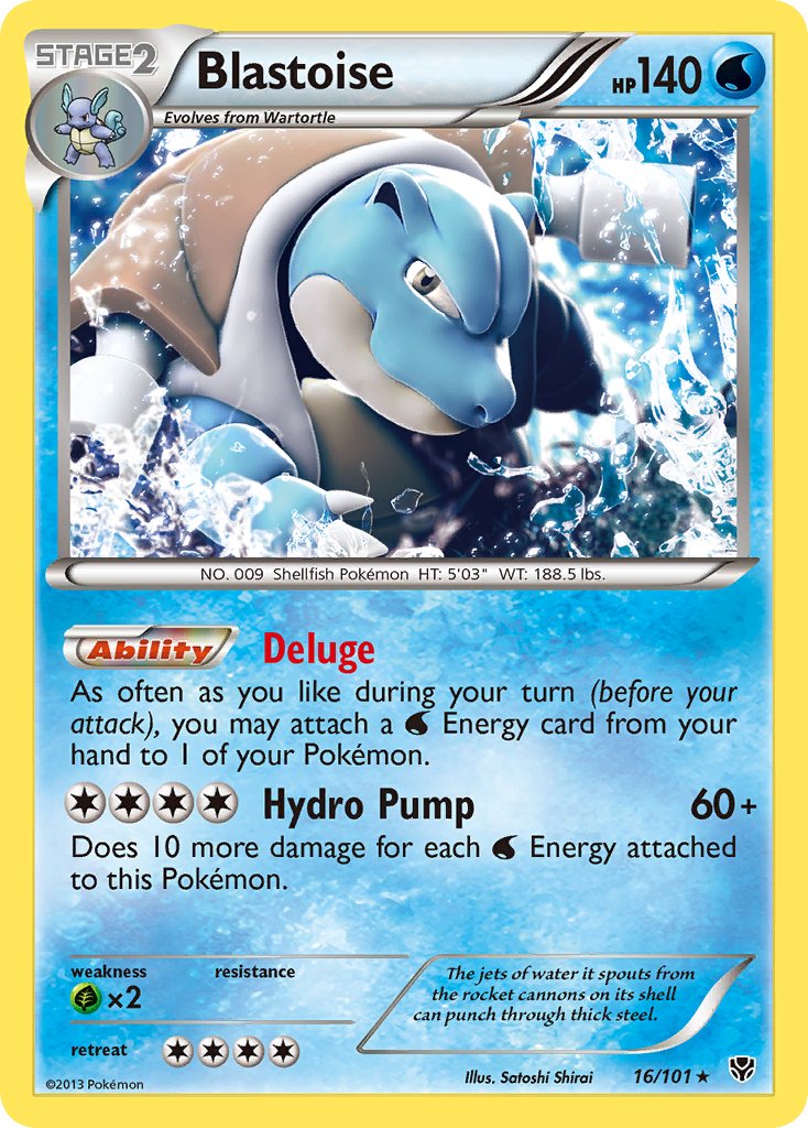 Blastoise (16/101) (Cosmos Holo) (Blister Exclusive) [Black & White: Plasma Blast] | Good Games North