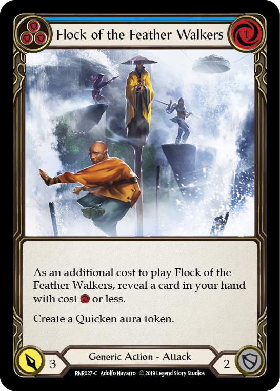 Flock of the Feather Walkers (Blue) [RNR027-C] (Rhinar Hero Deck)  1st Edition Normal | Good Games North